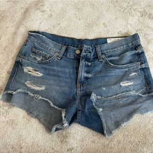 Rag & Bone Jean Shorts 25 cutoff low rise